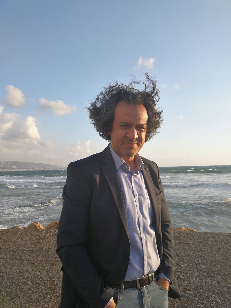 Hisham Gabr on the coastal promenade